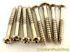 8 STRATOCASTER TREMOLO BRIDGE SCREWS CHROME